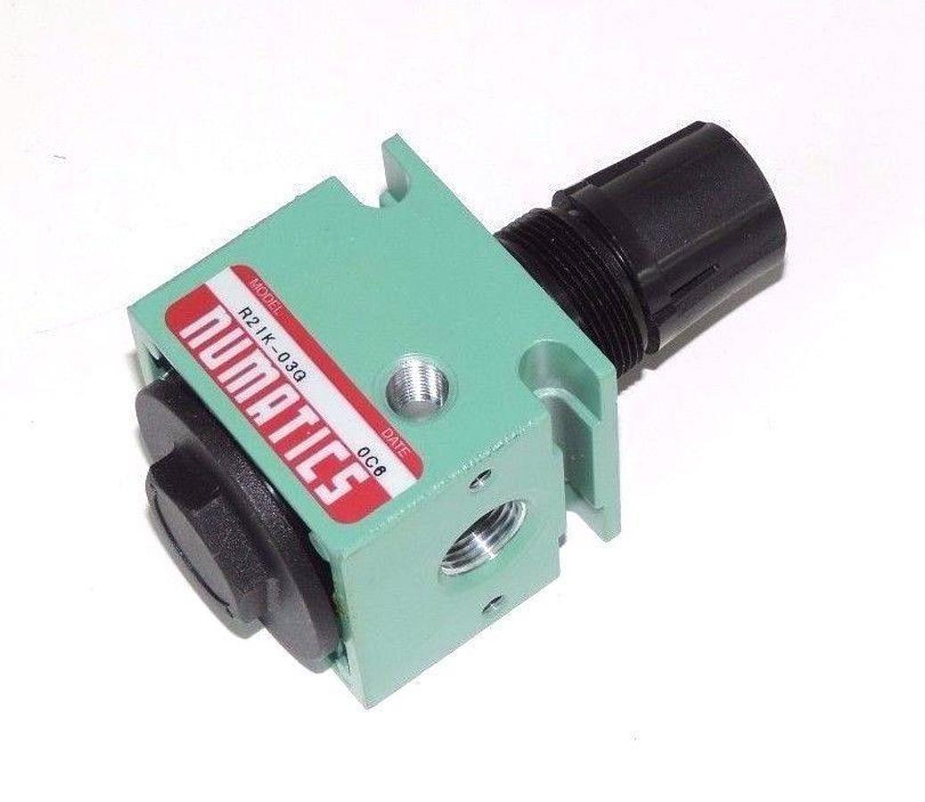 Used NEW NUMATICS R21K-03G PNEUMATIC REGULATOR VALVE W/ GAUGE GA160A 214-103A R21K03G