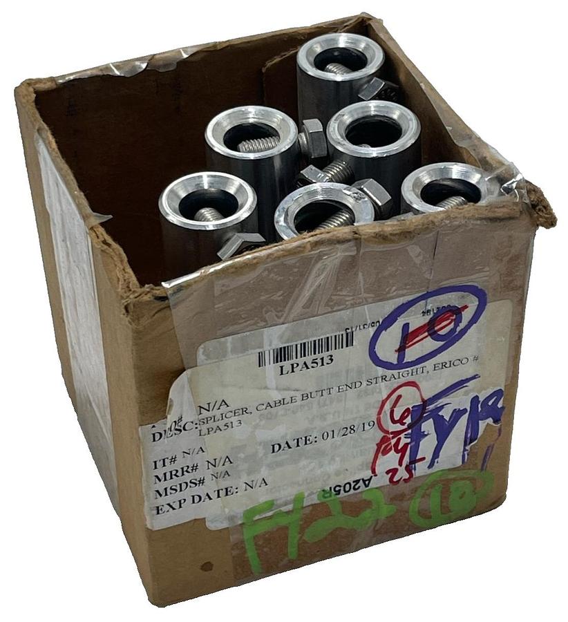 Used Lot of 6 Harger A205R Parallel Splice Connectors - Aluminum/Copper