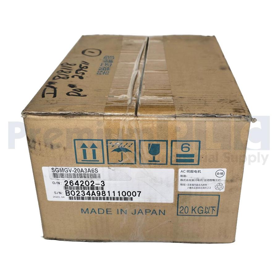 YASKAWA SGMGV-20A3A6S SIGMA-5 BRUSHLESS AC SERVO MOTOR 1.8kW 200V 16.7A NSMP