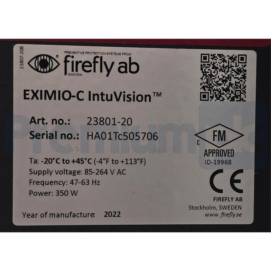 Used Firefly AB EXIMIO-C IntuVision - 23801-20 CONTROL UNIT w/XIO CARD - 26401 NSMP