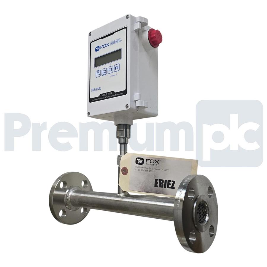 Fox Thermal FT2A Inline Thermal Gas Mass Flow Meter FT2A-10F-SS-ST-E1-B0 NSNP
