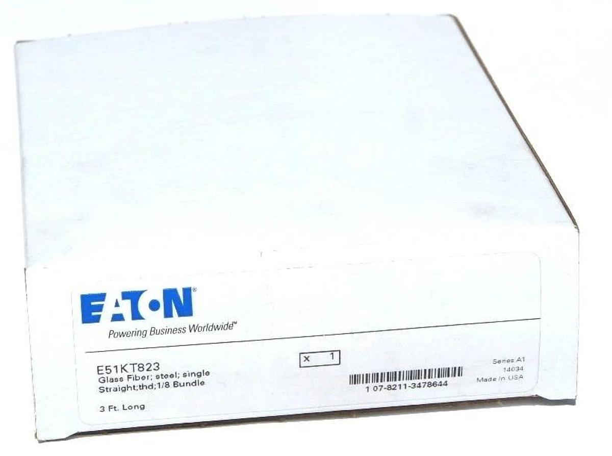 Used NIB EATON CUTLER HAMMER E51KT823 FIBER OPTIC CABLE SERIES A1, 3FT LONG
