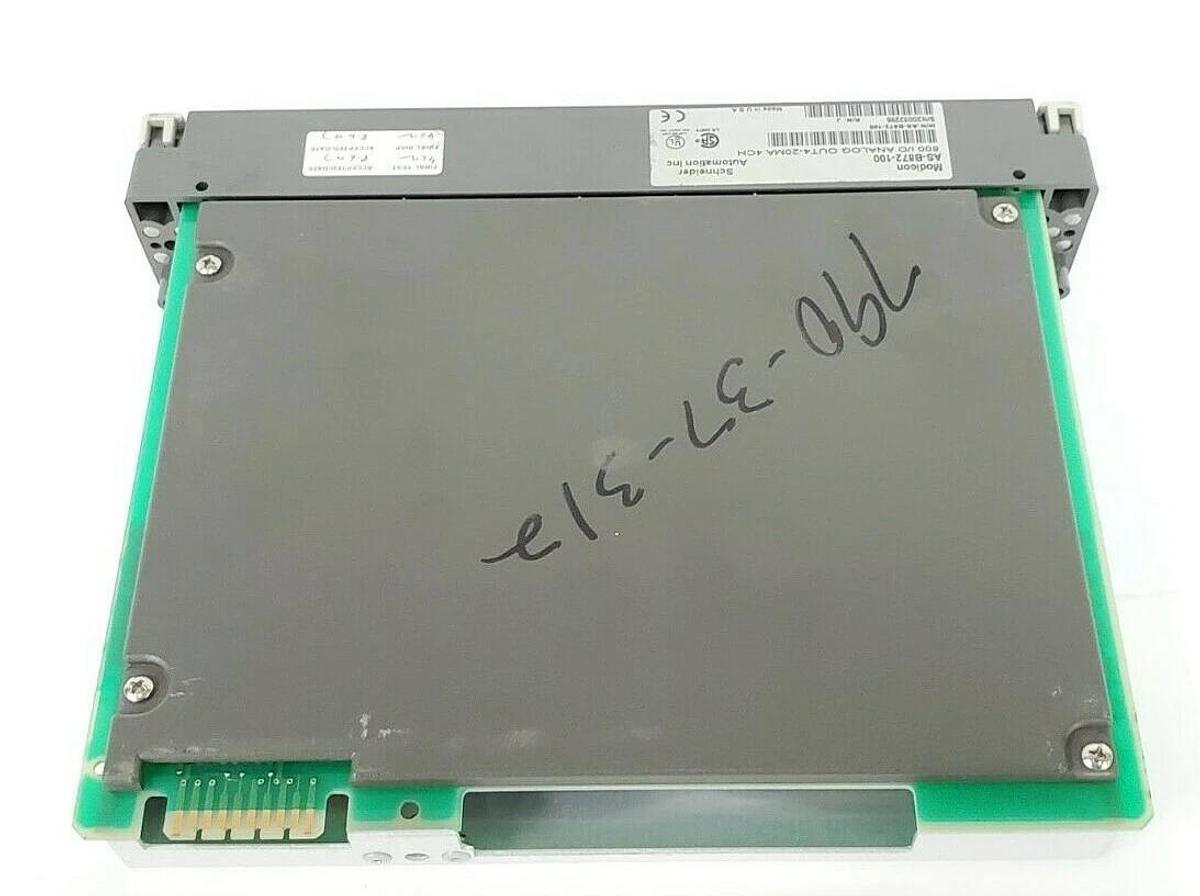 Used SCHNEIDER / MODICON AS-B872-100 ANALOG OUTPUT MODULE 4-20mA 4CH ASB872100