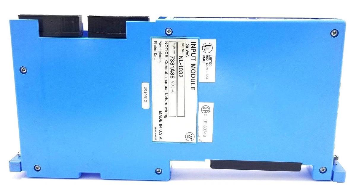 Used WESTINGHOUSE NL-1032 INPUT MODULE STYLE NO. NL1032, 7381A86 G01 C, 120 VAC
