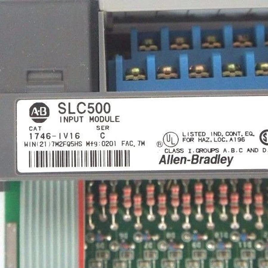 Used LOT OF 4 ALLEN BRADLEY SLC500 1746-IV16 INPUT MODULES SER C 1746IV16