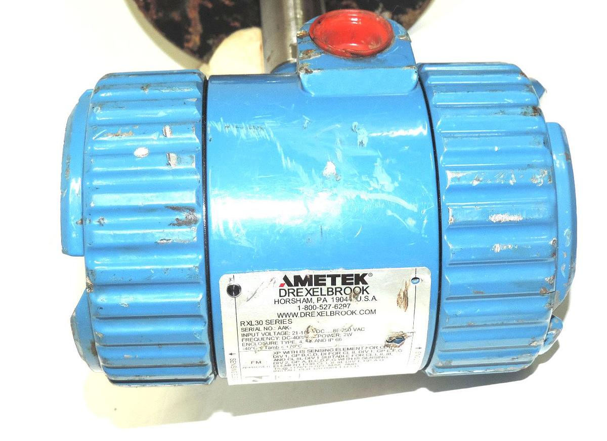 Used AMETEK DREXELBROOK 700-0002-360 SERIES SENSING ELEMENT / LEVEL TRANSMITTER