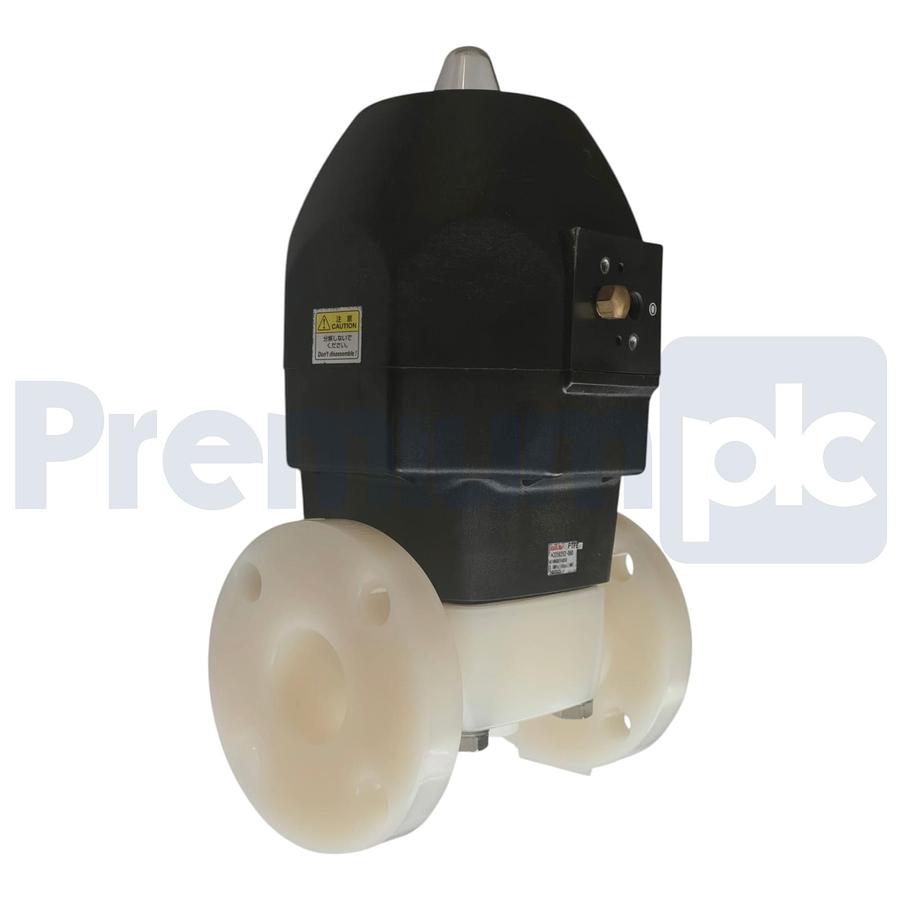 Used Asahi AV Type 14 Pneumatic Actuated Diaphragm Valve PTFE 2" A14NGUEFA050 NSMP