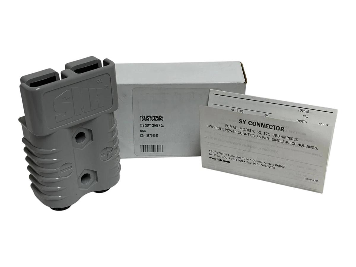 LOT OF 6 SMH SY6325G5 SY175 Grey 175A Quick Disconnect Forklift Connector 2 GA
