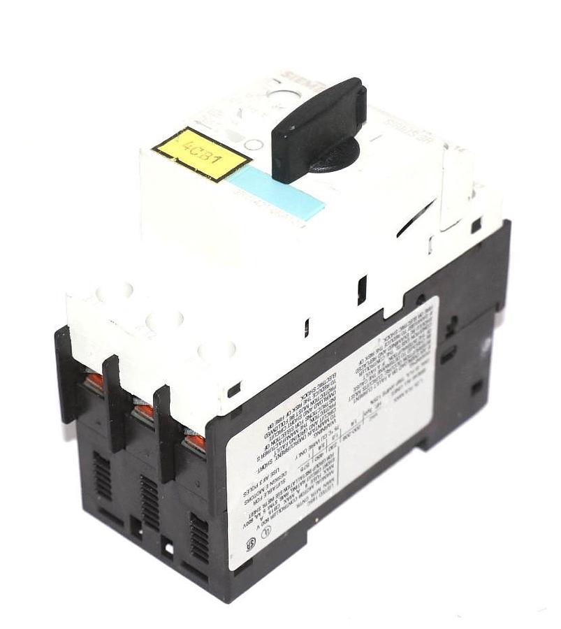 Used SIEMENS 3RV1421-0KA10 CIRCUIT BREAKER 3 POLE 50/60HZ 1.25A 3RV14210KA10