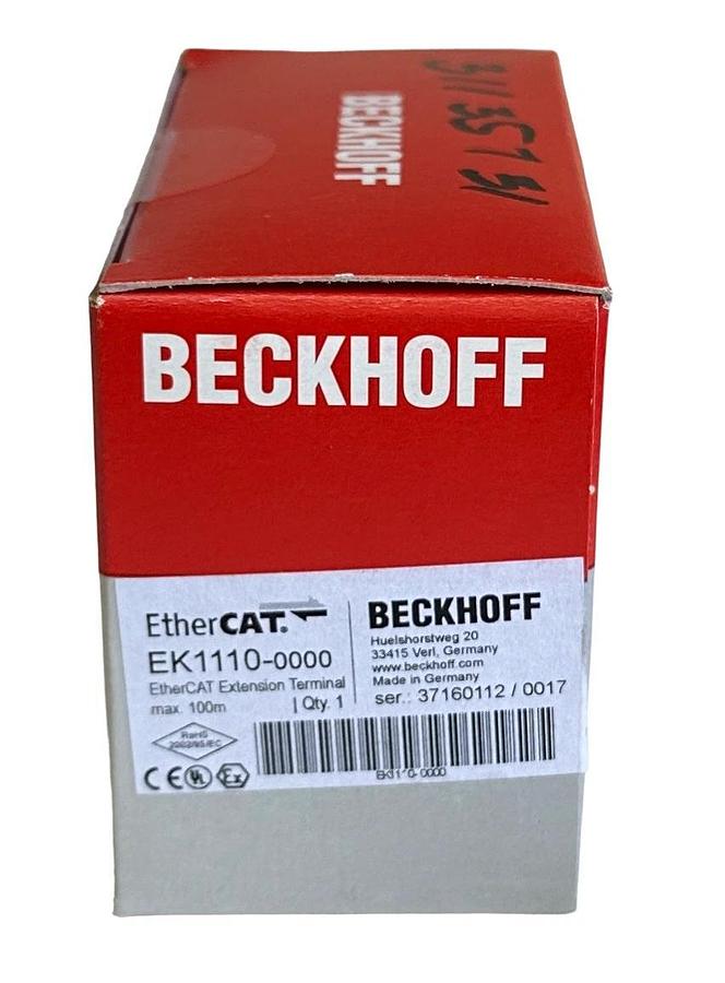 Used NEW SEALED BECKHOFF EK1110-0000 / EK1110 EtherCAT EXTENSION TERMINAL 100m OEM