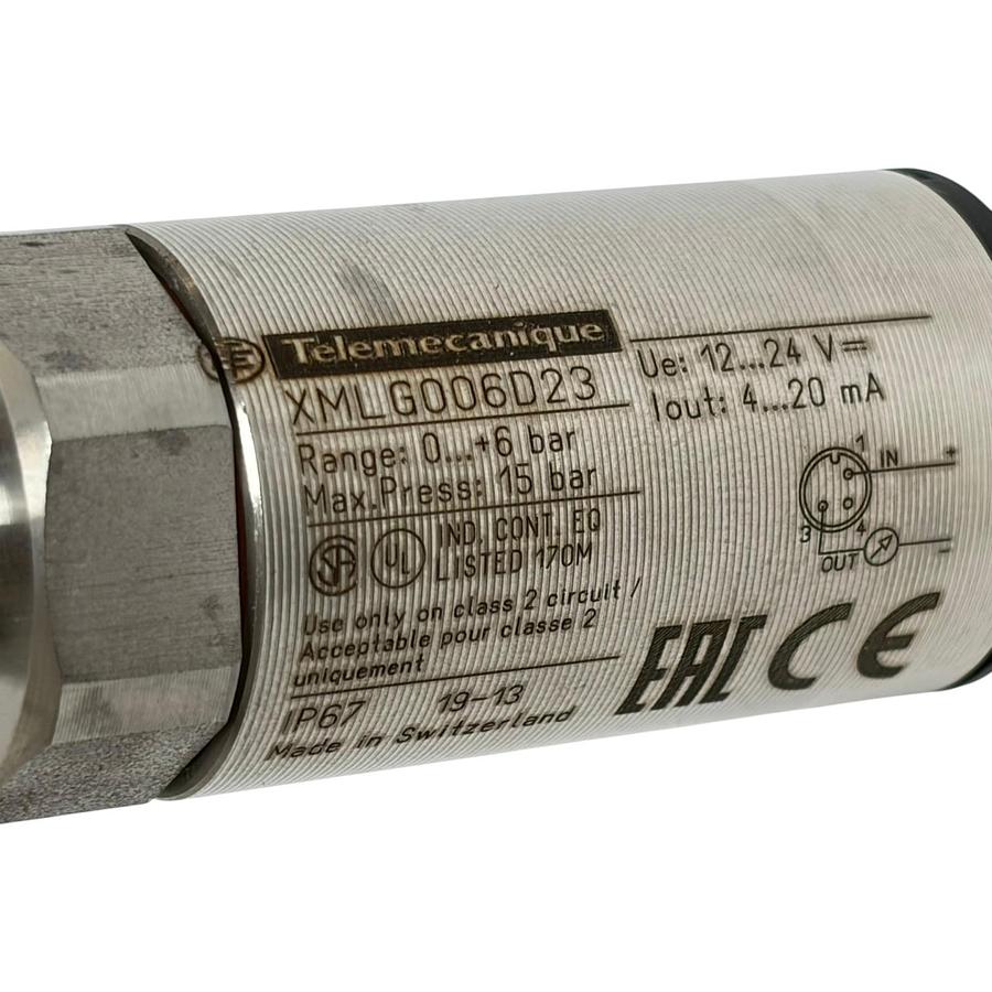 Used Telemecanique Sensors XMLG006D23 Electronic Pressure Transmitter 0-6 Bar New