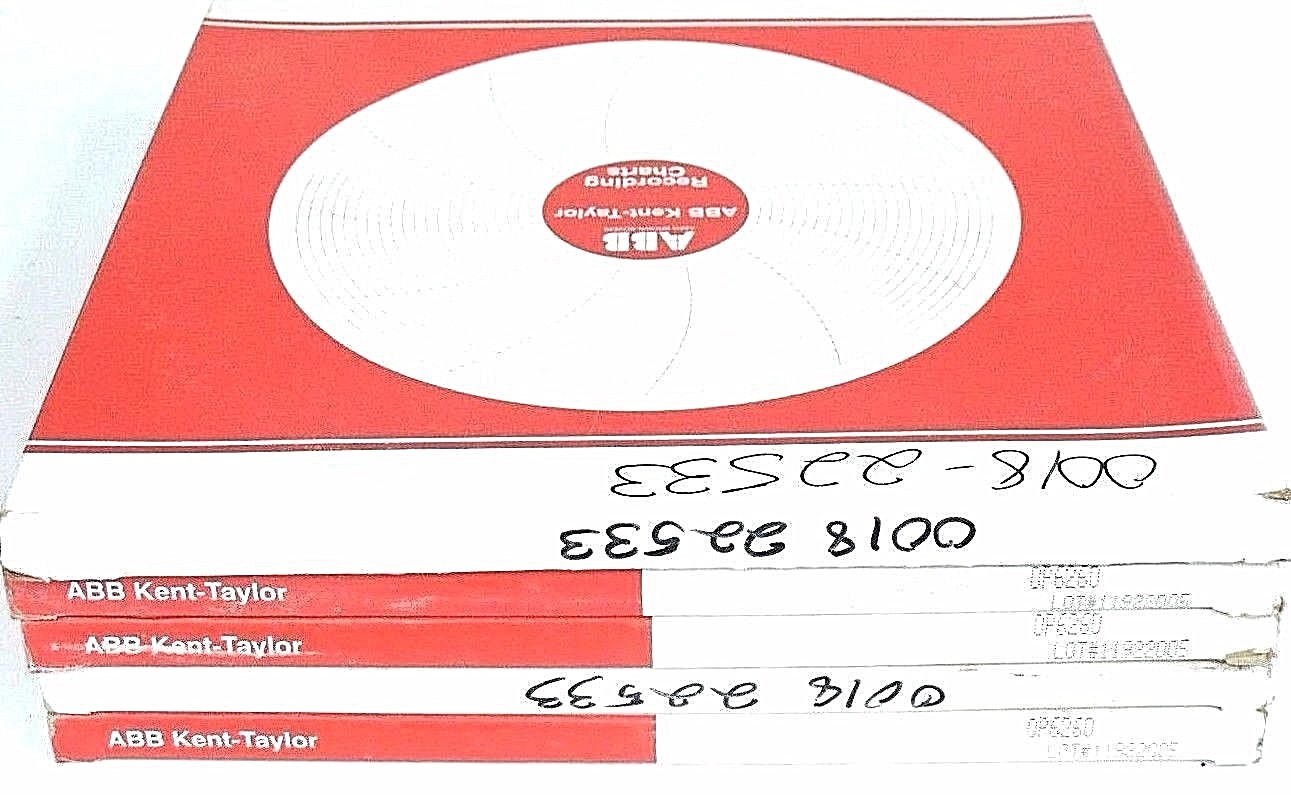 Used NIB ABB KENT-TAYLOR 0018-22533 RECORDING CHARTS OP6260, 0P6260 QTY: 500