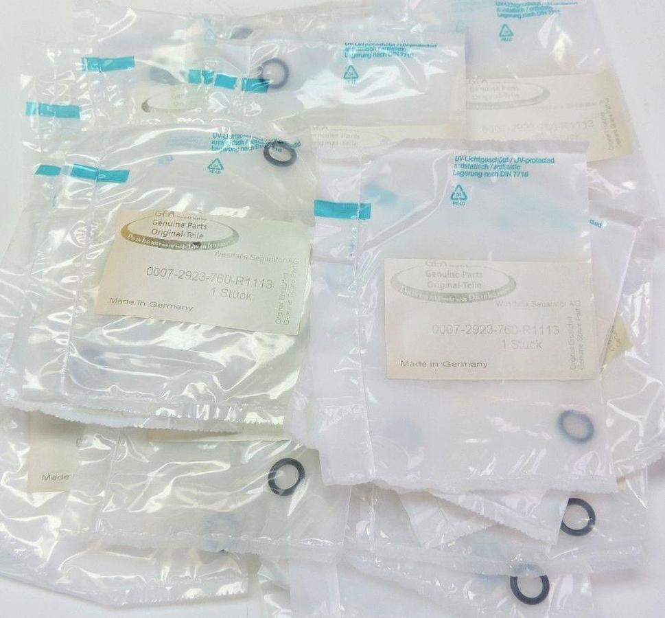 Used LOT OF 20 NEW WESTFALIA 0007-2923-760-R1113 GASKETS 00072923760R1113