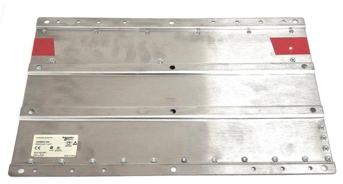Used SCHNEIDER MODICON 140-XBP-010-00 10-SLOT BACKPLATE, SCE4350198275, 140XBP01000