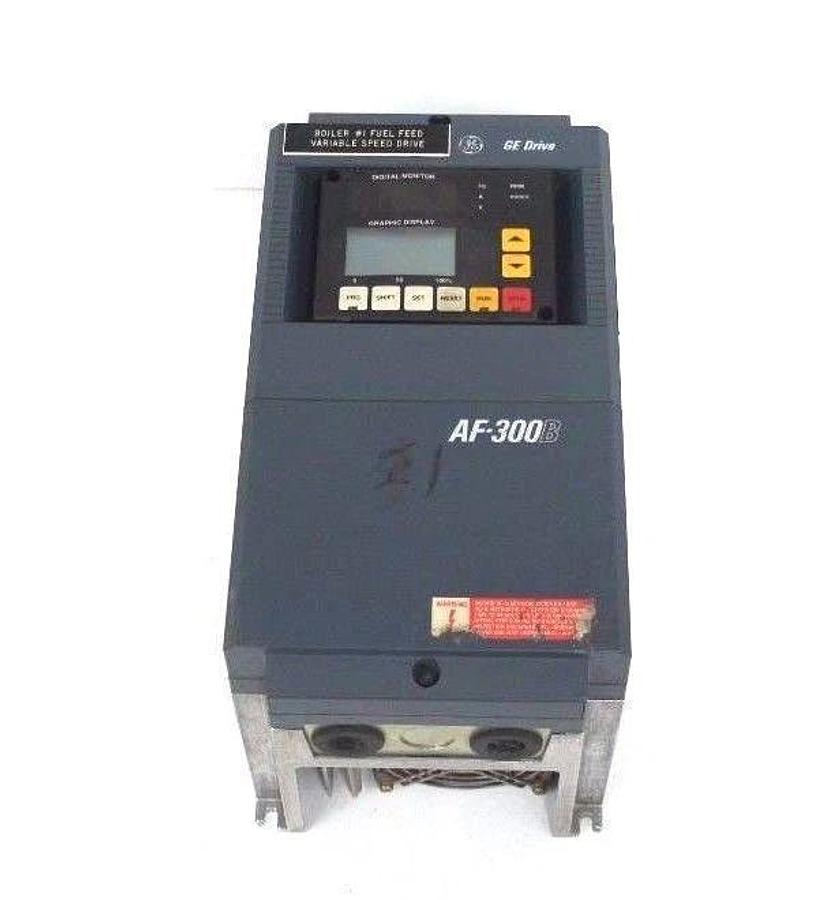 Used GENERAL ELECTRIC 6VAF343005B-A1 AF-300 DRIVE 5HP, 380-460V, 9.5A, 50/60HZ