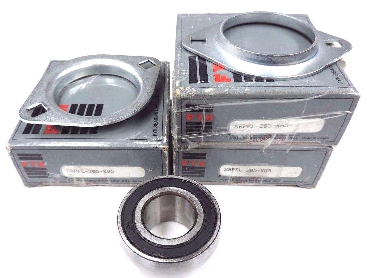LOT OF 3 NIB FYH SBPFL-205-KG5 2 BOLT FLANGE UNITS SBFL205KG5