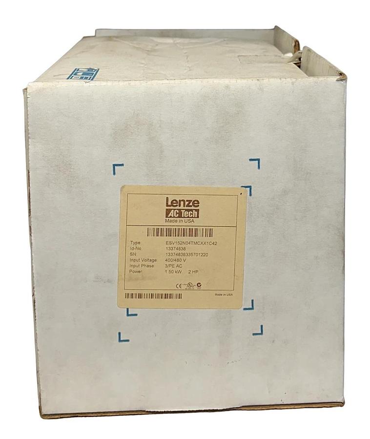 LENZE AC TECH ESV152N04TMC / 13374838 SMVector 1.5kW/2HP ESV152N04TMCXX1C42 NSMP