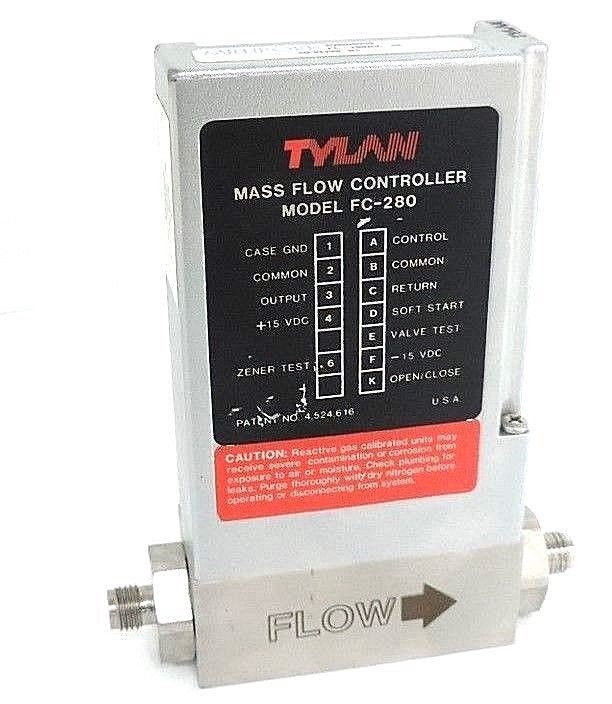 Used TYLAN FC-280AV-4S MASS FLOW CONTROLLER MODEL FC-280