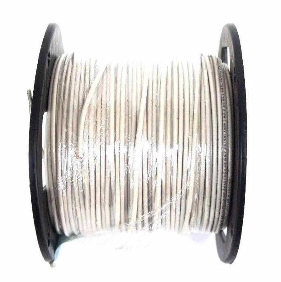 Used NEW AMERICAN INSULATED #14 GA WHITE STRANDED WIRE 500 FT SPOOL