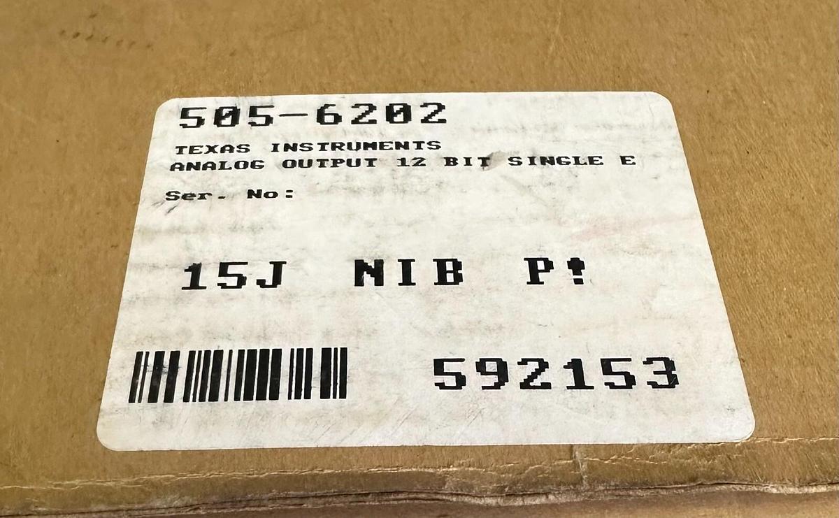 Used NEW SIEMENS TEXAS INSTRUMENTS 505-6202 / 5056202 12-BIT ANALOG OUTPUT MODULE