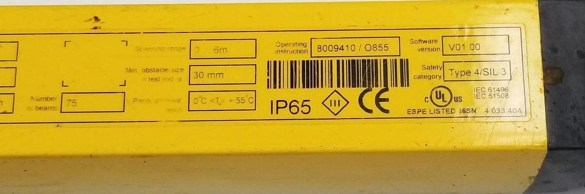 Used SICK C40S-1503AA310 C4000 STANDARD/ADVANCED SENDER C 4000, 30MM RESOLUTION