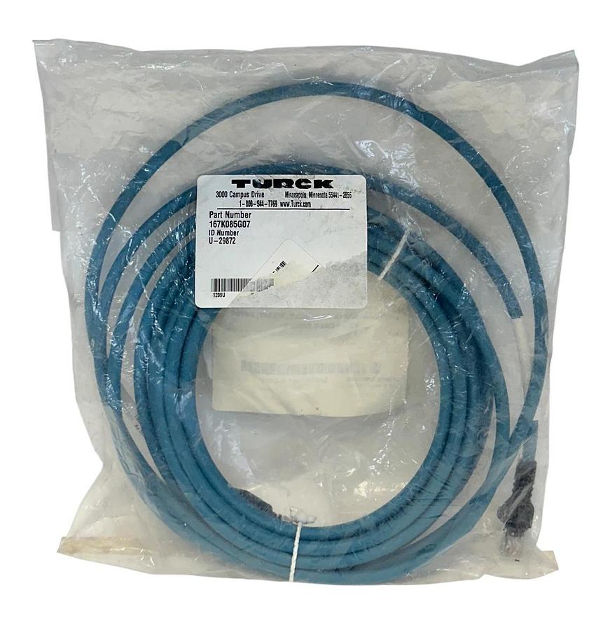 TURCK 167K085G07 / 97942ASS167K085G07 / U-29872 EtherNet CORDSET 24VDC NSMP