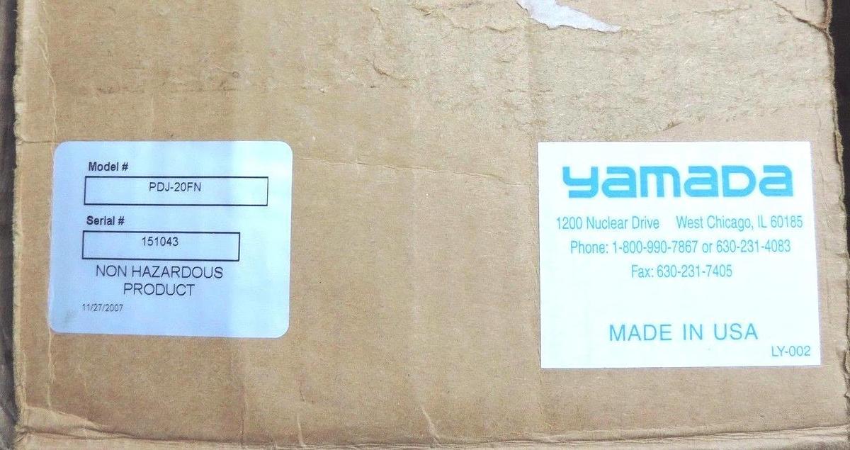 NIB YAMADA PDJ-20FN PULSATION DAMPENER PDJ20FN 30/2