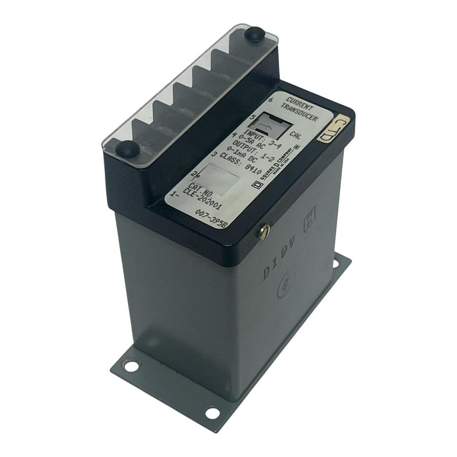 Used Schneider Square D 8410-CLE-202001 Transducer 0-5A AC Input 0-1mA DC Output
