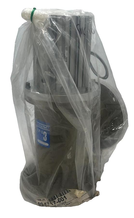 Used ULVAC VLP-U3-A Pneumatic Vacuum Angle Valve w/ SMC CDQ2B63-75 Air Cylinder NEW