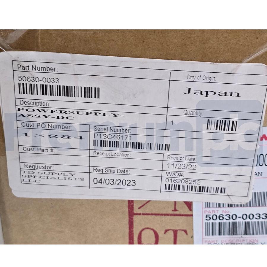 Kawasaki Robotics 50630-0033 AVR DC Power Supply Assy AVR50630-0033 OEM NSMP