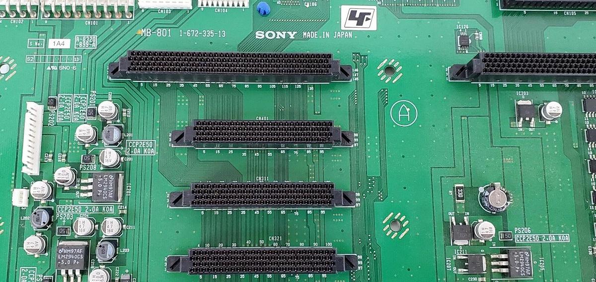 Used SONY MB-801 1-672-335-13 MOUNTED DIGITAL SURVEILLANCE CIRCUIT BOARD A-8320-899-A