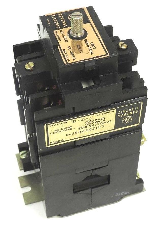 Used NEW GENERAL ELECTRIC CR120BP080 RELAY SERIES A WITH 55-51396G2 COIL