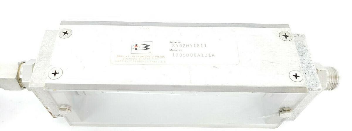 Used BROOKS 1305D08A1B1A FLOW METER 1-14 SCFM AIR R-8M-75-1 S-925-J-202-AAA