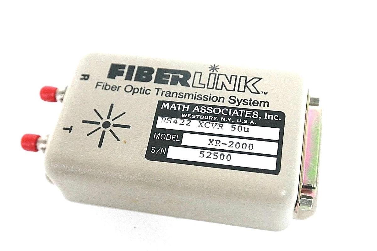 Used FIBER LINK XR-2000 FIBER OPTIC TRANSMISSION SYSTEM RS422 XCVR 50u, XR2000