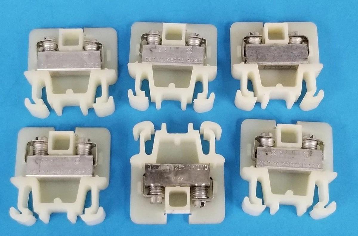 Used LOT OF 6 ALLEN BRADLEY 1492-CA1 TERMINAL BLOCKS SER. C, 1492CA1