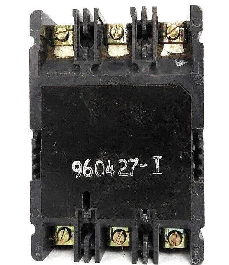 Used WESTINGHOUSE HMCP015E0C CIRCUIT BREAKER STYLE: 6638C14G07, SER. C, 15AMP, 3-POLE
