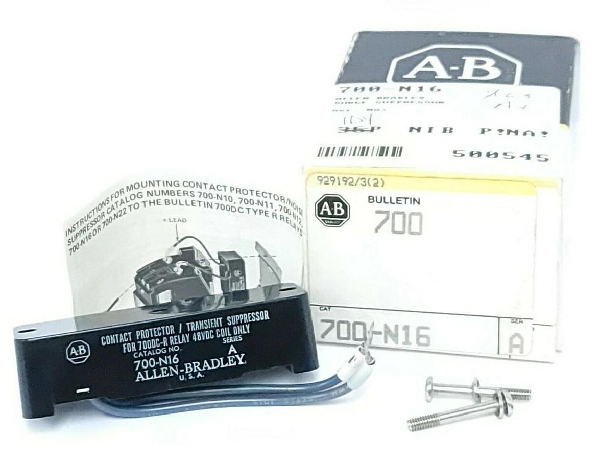 Used NIB ALLEN BRADLEY 700-N16 SURGE SUPPRESSOR 700N16, SER. A