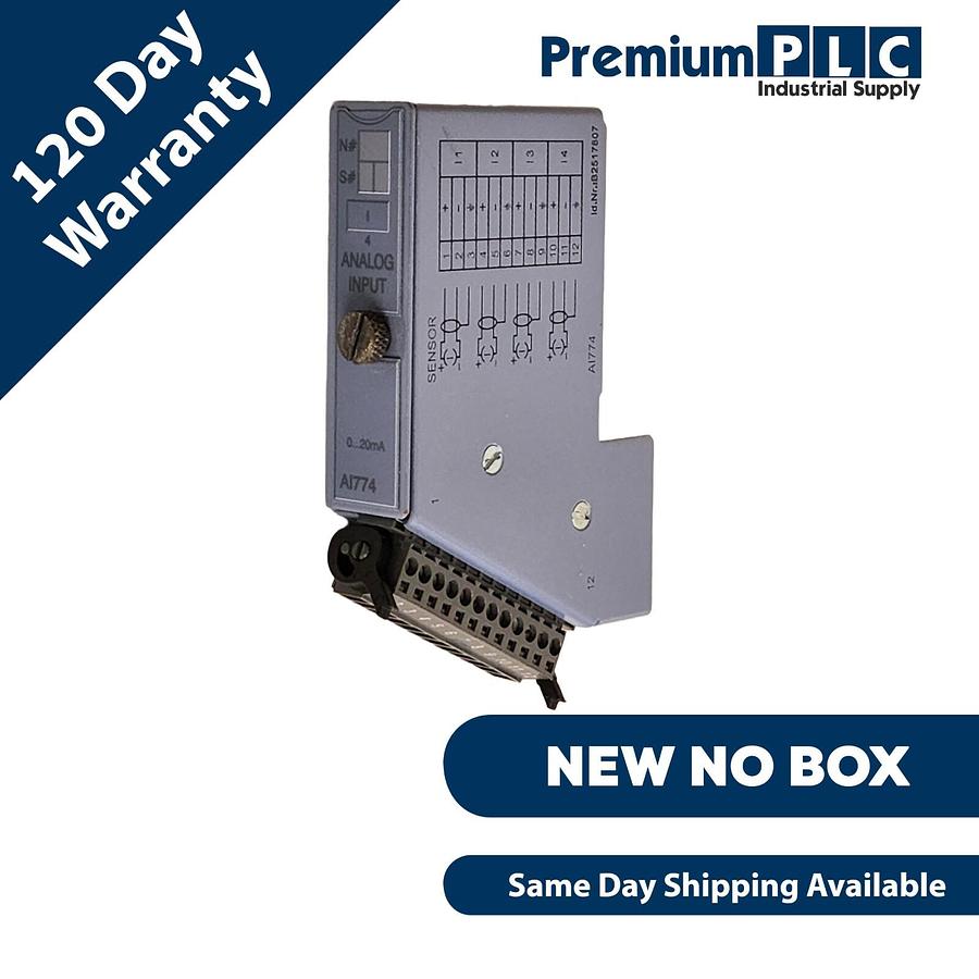 Used NEW B&R 7AI774.70 REV. E0 2003 ANALOG INPUT MODULE 4-INPUTS W/TB712 TERM.BLOCK
