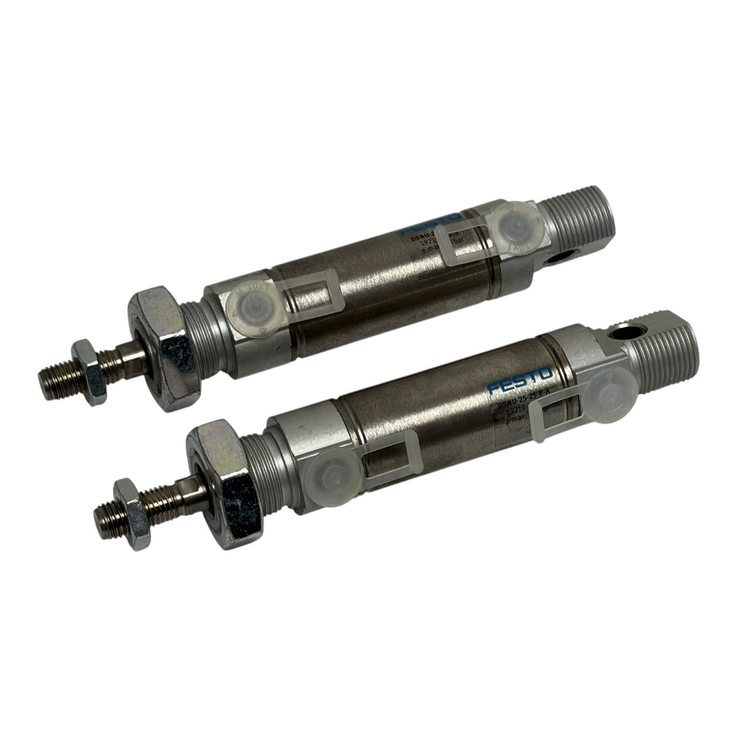 Used Festo DSNU-25-25-P-A Pneumatic Cylinder 19219 10 Bar Lot of 2 New Surplus