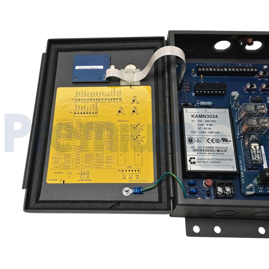 Used STI Omron RM-2AC-IP | 40525-0010 Safety Relay Control Module / Controller NSMP