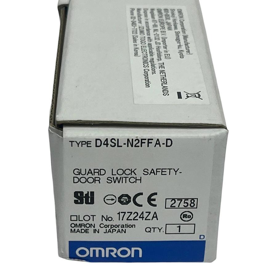 Omron D4SL-N2FFA-D Guard Lock Safety Door Switch 6-Contact Solenoid Lock