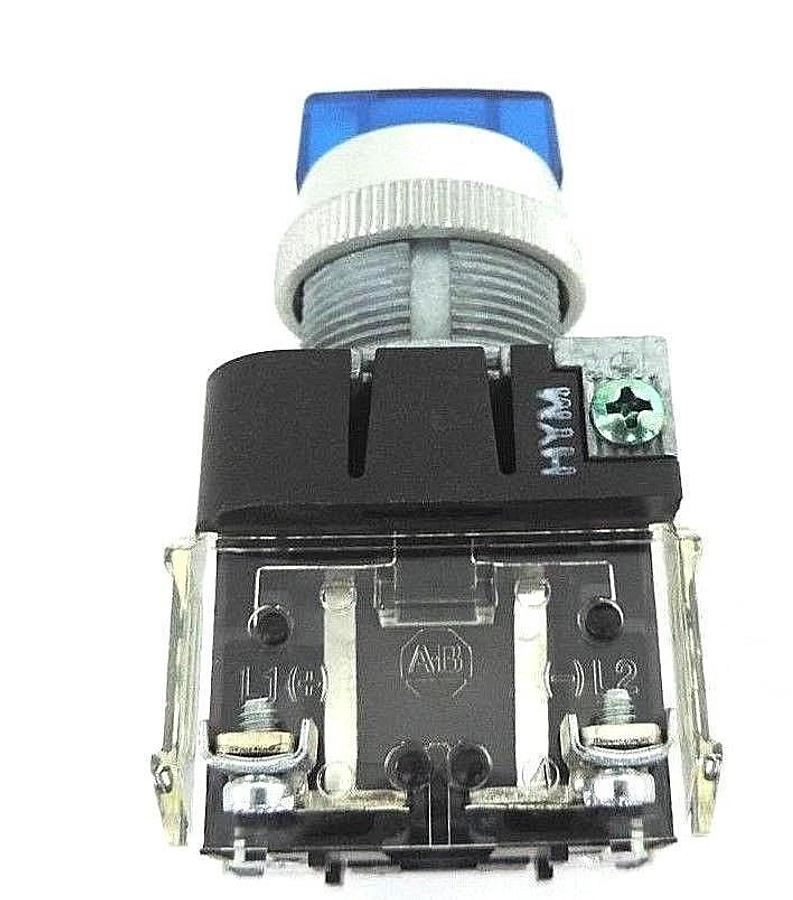 Used NIB ALLEN BRADLEY 800T-10JBH2KB7AX ILLUM. SELECTOR SWITCH 3-POS. 800T10JBH2KB7AX