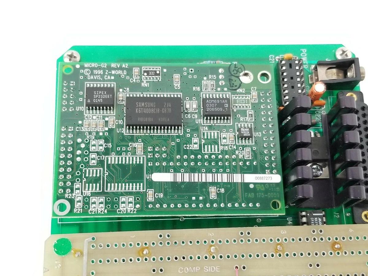 Used CAD / CAM INTEGRATION INC. BTR MOTHERBOARD W/ SLOSYN 125-1028 & Z-WORLD 175-0059