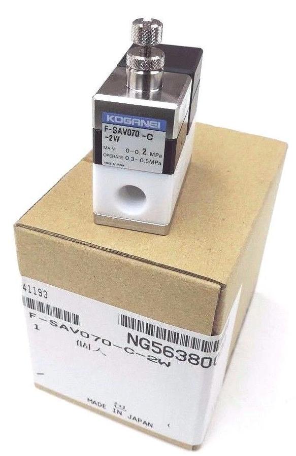 Used NIB KOGANEI F-SAV070-C-2W AIR OPERATED VALVE FSAV070C2W