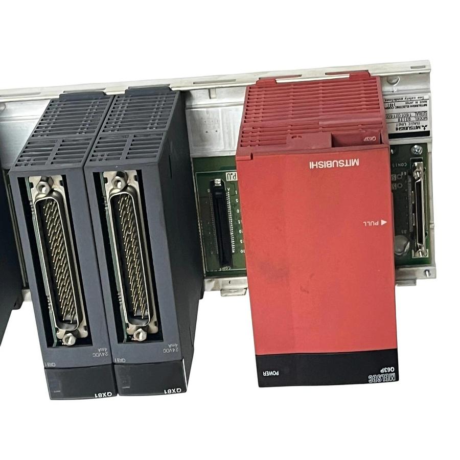 Used MITSUBISHI MELSEC-Q PLC Assembly Q312B Rack Q63P QX81 QX80 QY80 QD62E