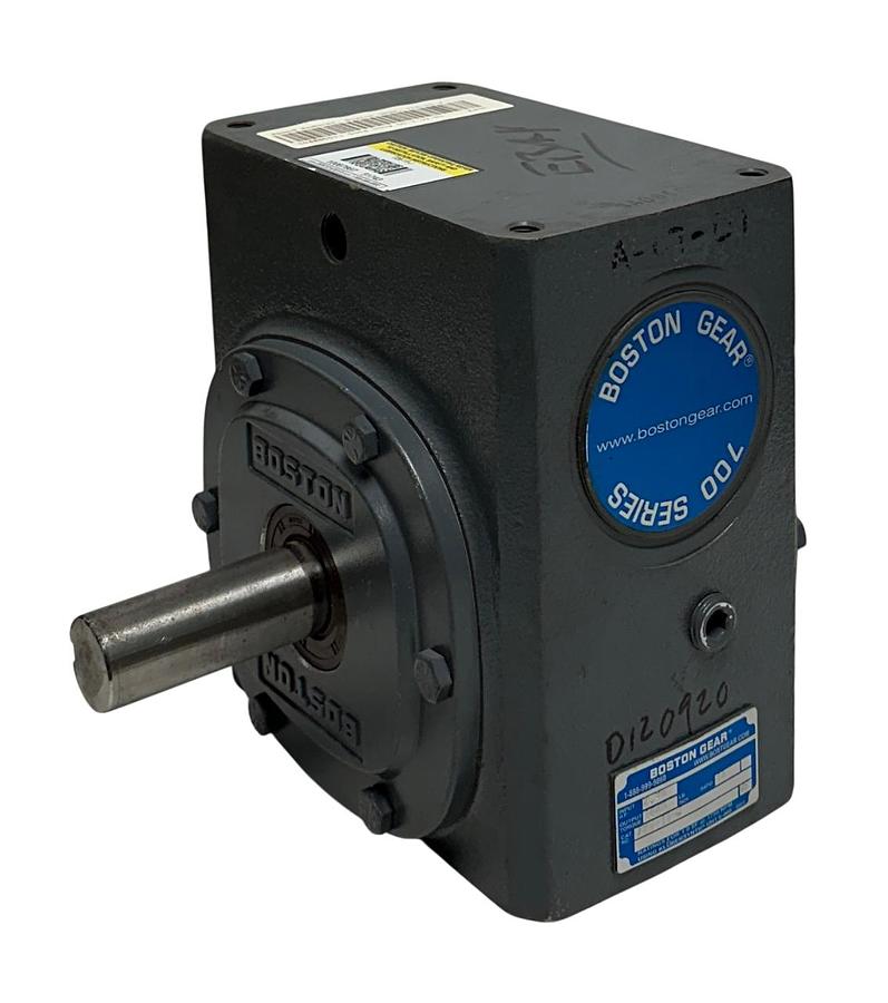 Used BOSTON GEAR 726-15-J / 51743 RIGHT ANGLE WORM GEAR SPEED REDUCER 15:1 RATIO NSNP