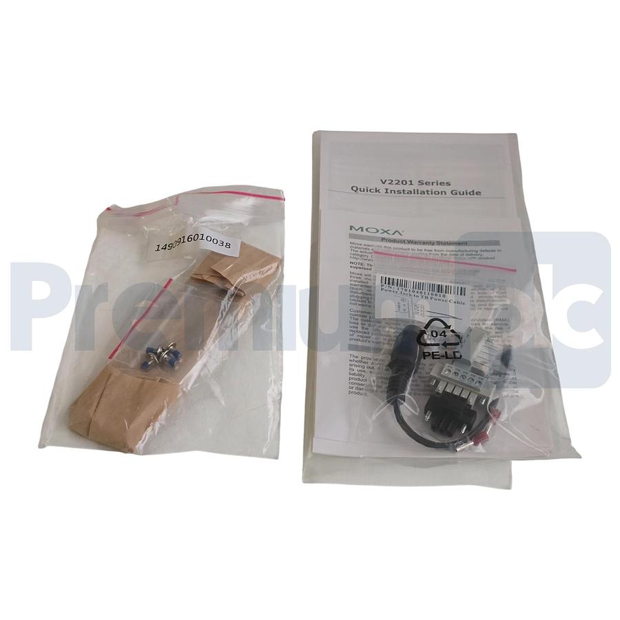 Used MOXA V2201-E4-T (Custom) V2201 DIN-rail x86 Computer IPC Intel Atom E3845 NSMP