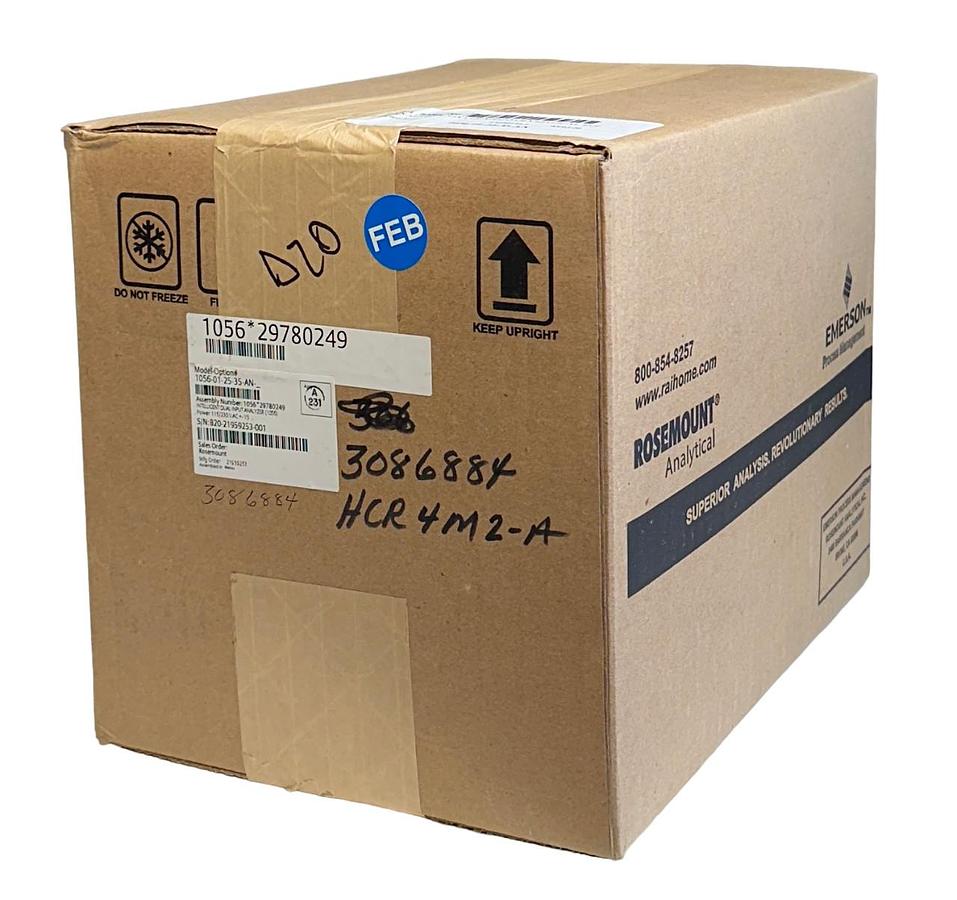 Used NEW SEALED ROSEMOUNT 1056-01-25-35-AN / 1056012535AN INTELLIGENT DUAL ANALYZER
