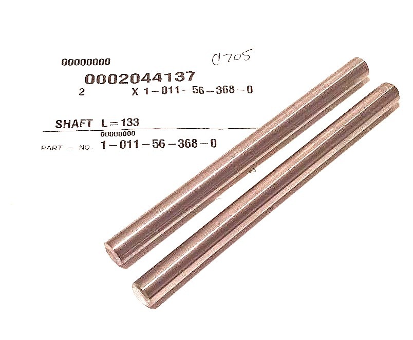 Used LOT OF 2 NEW KRONES 1-011-56-368-0 SHAFTS L=133, 1011563680