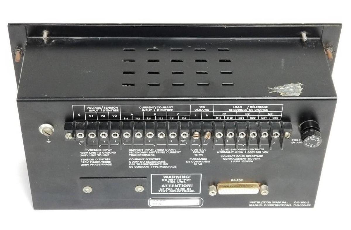 Used FEDERAL PIONEER DMS-CR DIGITAL METERING SYSTEM DISPLAY DMSCR